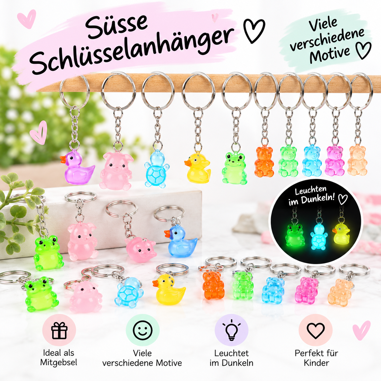 mini Schlüsselanhänger "Tierchen"