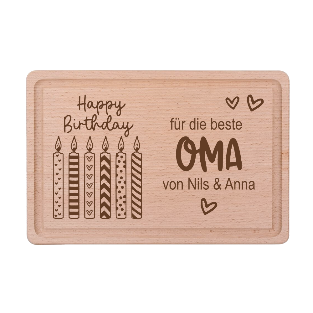 grosses Schneidebrett Geburtstag
